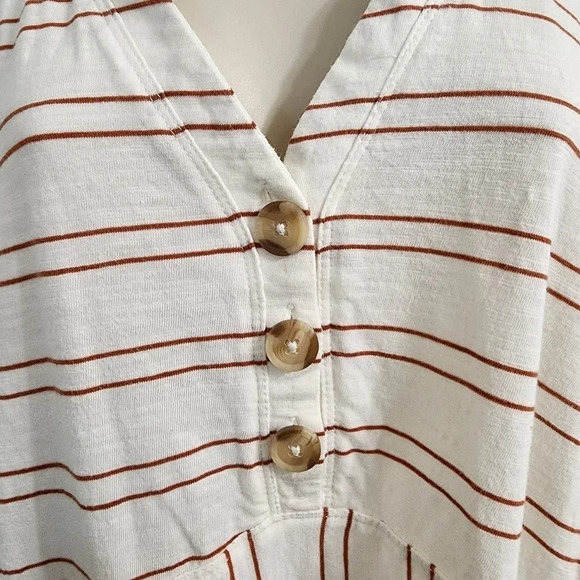 ANTHROPOLOGIE MAEVE Alayne Tunic White Orange Size S - Picture 5 of 9